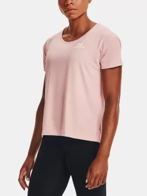 Tricou pentru femei UNDER ARMOUR UA RUSH ENERGY CORE SS 1365683-685 ROZ