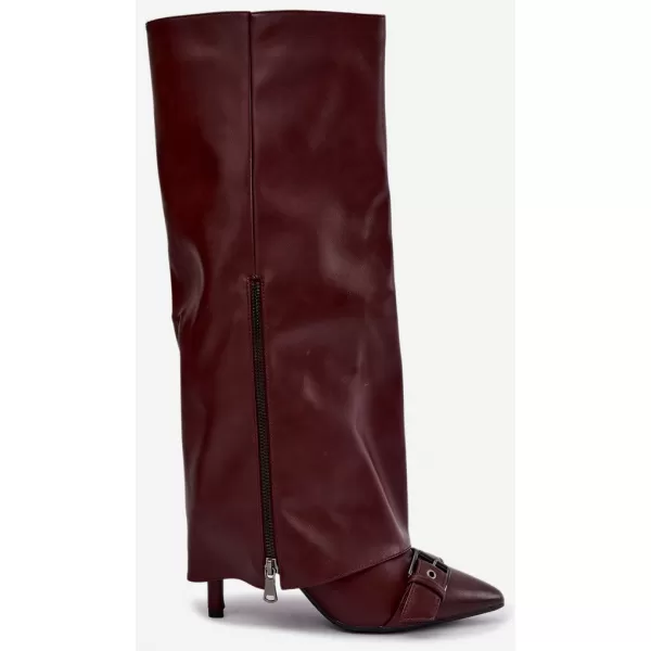  Cizme de dama BOTO 9386 WINE RED ROȘU VIN 
