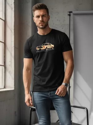 Tricou pentru bărbați DSTREET NX051R NEGRU