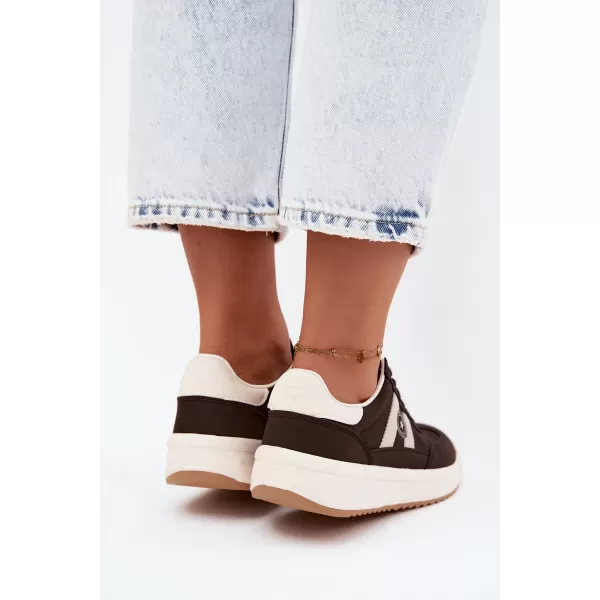  Adidași de damă BIG STAR SHOES UU274024 MARO/BEJ 
