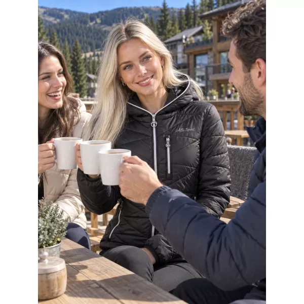  Geaca de iarna dama ALTISPORT IVORY NEGRU 