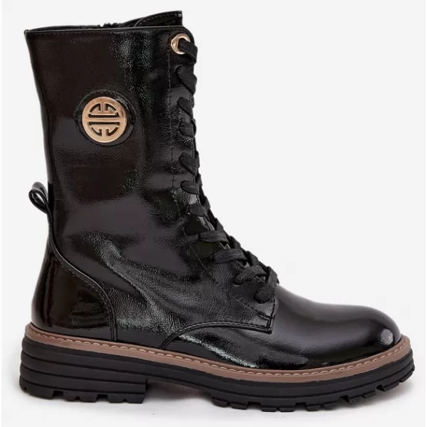  Pantofi de dama BOTO ASA259-10 NEGRU LUCIOS 