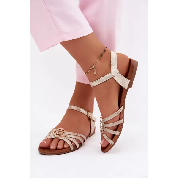  Sandale de dama S.BARSKI KV61-6056 AUR DESCHIS 