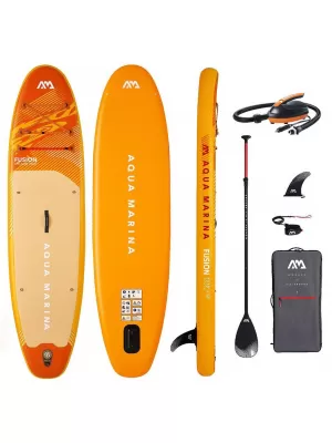 Placă cu vâsle AQUA MARINA Fusion 1010 s el. pumpou ÎNAINTE DE APUS