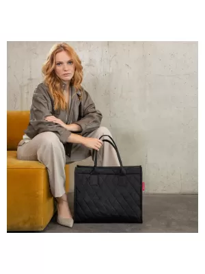 Sac REISENTHEL DAILY SHOPPER ROMB NEGRU