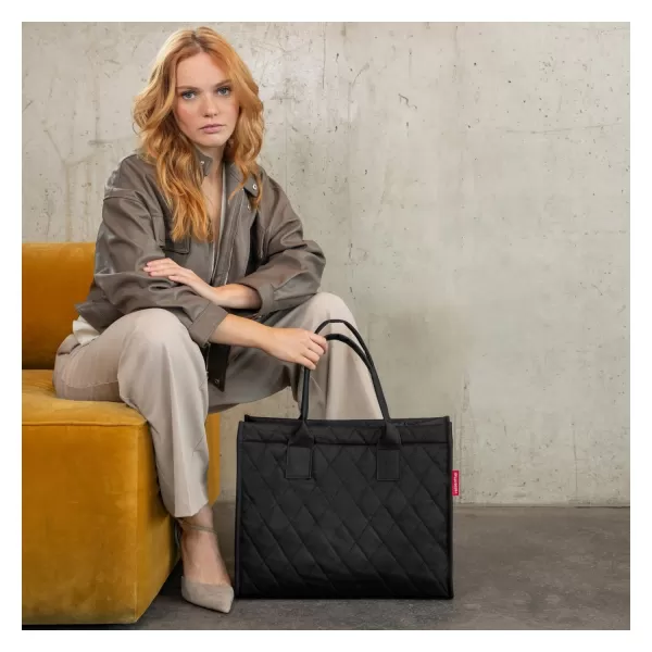  Sac REISENTHEL DAILY SHOPPER ROMB NEGRU 