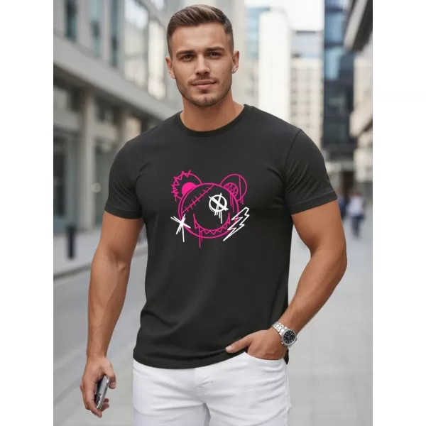  Tricou pentru bărbați DSTREET NX0136R-BK NEGRU 
