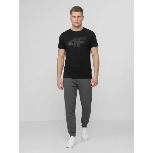  Tricou pentru bărbați 4F WMM00TTSHM3342 NEGRU ADÂNC 