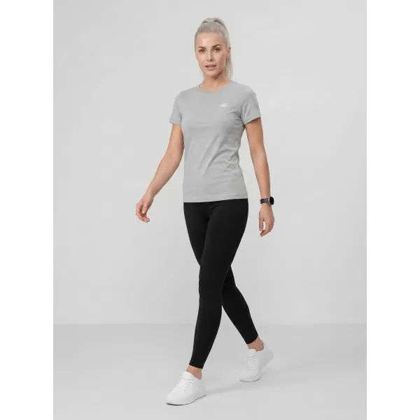  Tricou pentru femei 4F WMM00TTSHF3306 MELANGE GRI DESCHIS RECE 