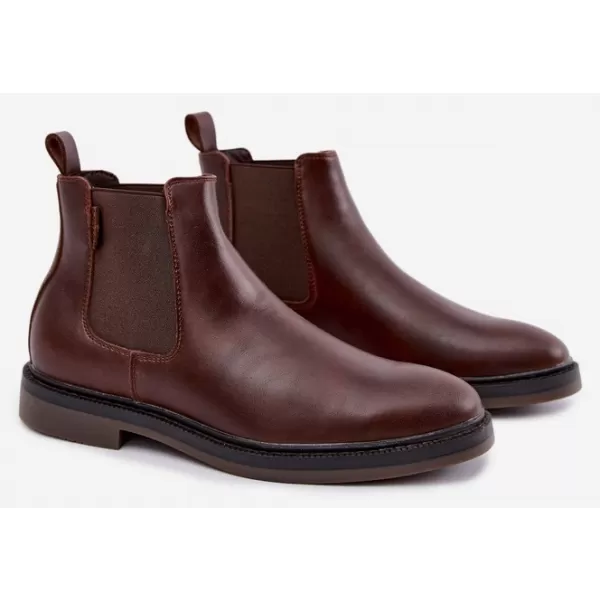  Pantofi pentru bărbați BIG STAR SHOES UU174279 UMBRE MARO/BEJ 