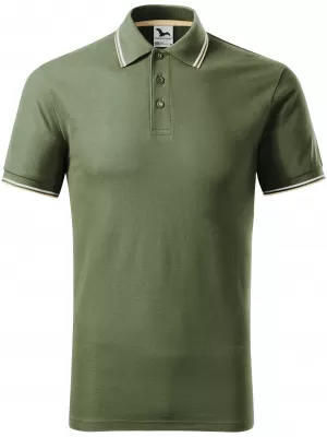 Tricou pentru bărbați cu guler MALFINI FOCUS 232 KAKI