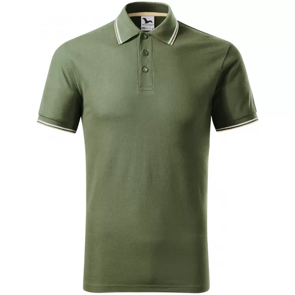  Tricou pentru bărbați cu guler MALFINI FOCUS 232 KAKI 
