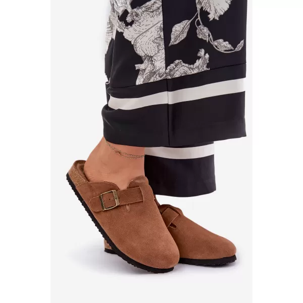  Papuci de damă BIG STAR SHOES RR274A387 MARO/BEJ 