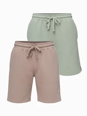 Set de pantaloni scurți pentru bărbați OMBRE Z125 BEJ/VERDE DESCHIS