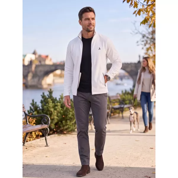  Hanorac pentru bărbați din fleece ALTISPORT ALM002852 ALB 