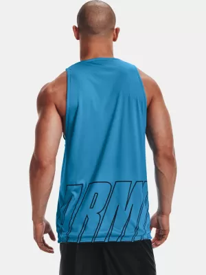 Maiou bărbătesc UNDER ARMOUR UA BASELINE REVERSIBLE TANK 1361899-422 ALBASTRU