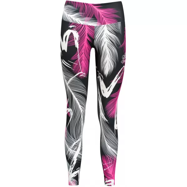  Jambiere lungi premium pentru femei (dimensiuni noi) ALTISPORT VOJ/ALW001LEG05 NEGRU/ROZ 