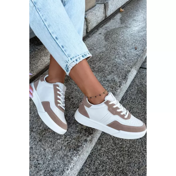  Adidași de damă BIG STAR SHOES UU274275 ALB/BEJ 