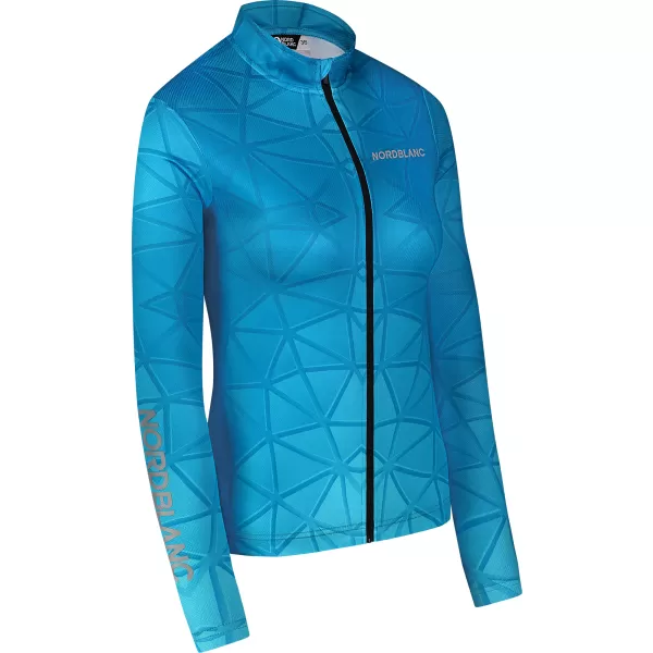  Tricou de ciclism pentru femei NORDBLANC VELOFLOW NBSLF8105 TURCOAZ 
