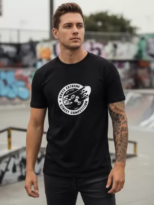 Tricou pentru bărbați DSTREET NX077R NEGRU
