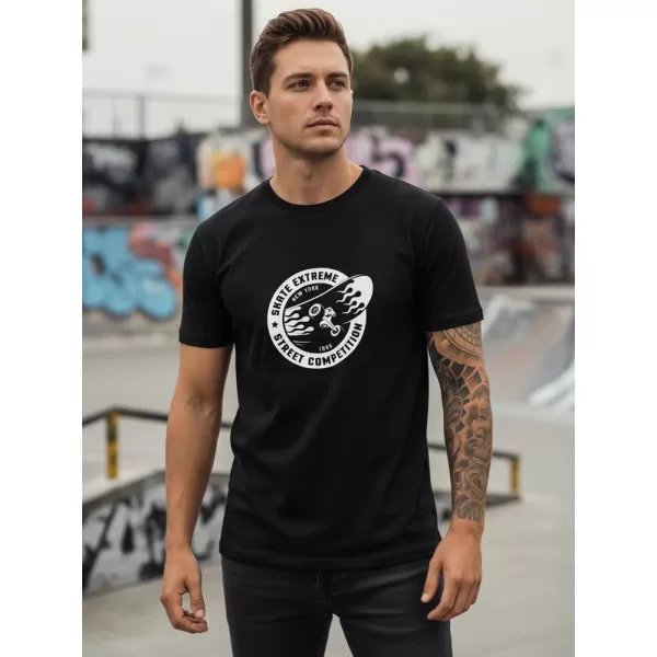  Tricou pentru bărbați DSTREET NX077R NEGRU 