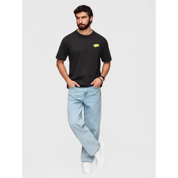  Tricou pentru bărbați OMBRE OM-TSPT-0288 NEGRU 