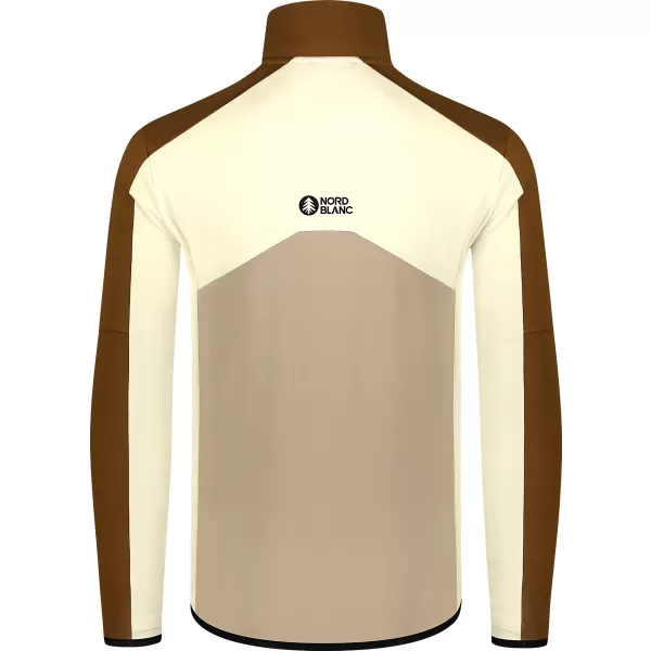  Hanorac powerfleece pentru bărbați NORDBLANC CUSP NBSFM8334 MARO 