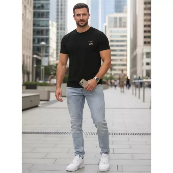  Tricou pentru bărbați DSTREET NX0125R-BK NEGRU 