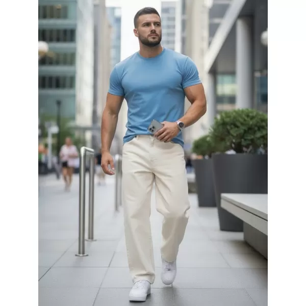  Tricou pentru bărbați DSTREET RX5691 ALBASTRU DESCHIS 