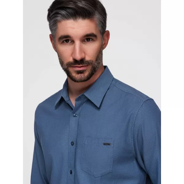  Cămașă pentru bărbați OMBRE K695 DENIM 