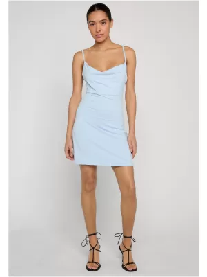 Rochie URBAN CLASSICS TB8182 ÎNGHEAȚĂ ALBASTRU