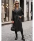 Palton de damă DSTREET NY0780 NEGRU