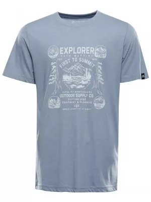 Tricou funcțional pentru bărbați ALPINE PRO GREM 3 ASHLEY BLUE VARIANTA PC