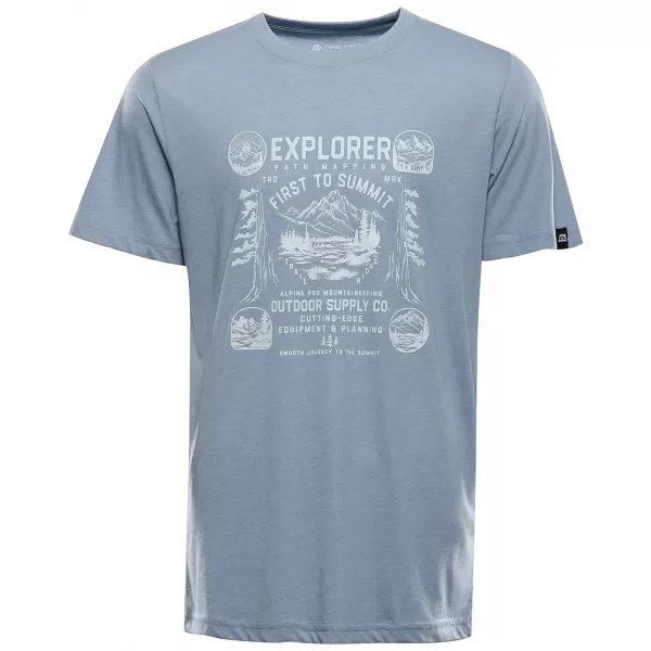  Tricou funcțional pentru bărbați ALPINE PRO GREM 3 ASHLEY BLUE VARIANTA PC 