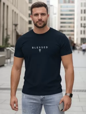 Tricou pentru bărbați DSTREET NX5124R-NY ALBASTRU ÎNCHIS