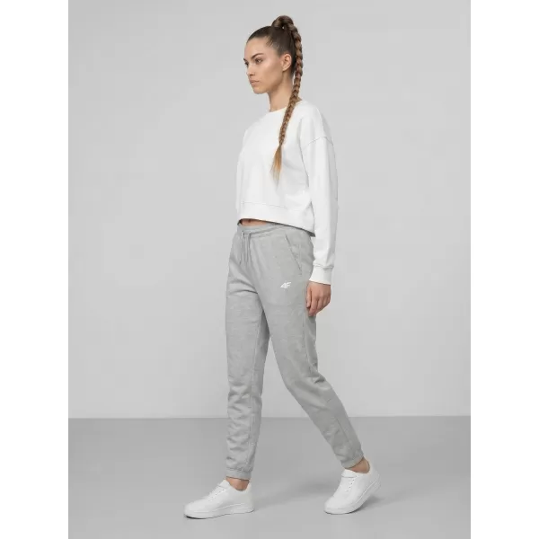  Pantaloni de dama 4F WMM00TTROF1658 MELANGE GRI DESCHIS RECE 