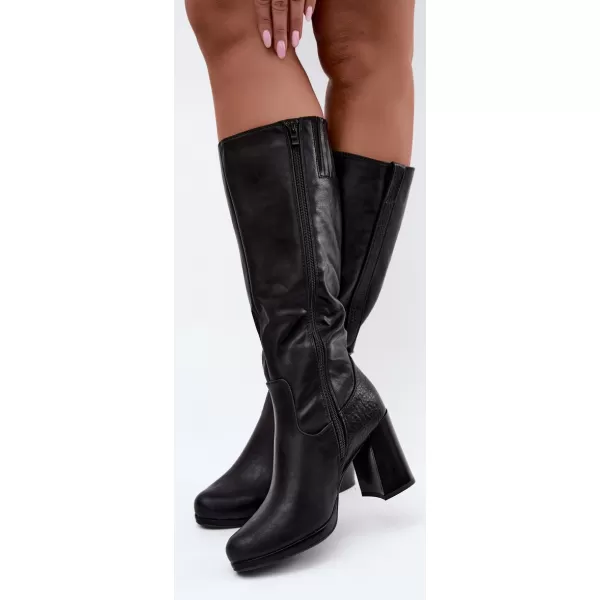  Cizme de dama BOTO FAF125B-6 NEGRU 