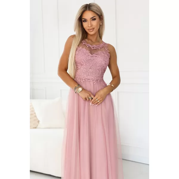  Rochie NUMOCO 672-2 ROZ PUDRA 
