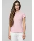 Tricou de damă cu guler 4F WMM00TPTSF0768 ROZ DESCHIS
