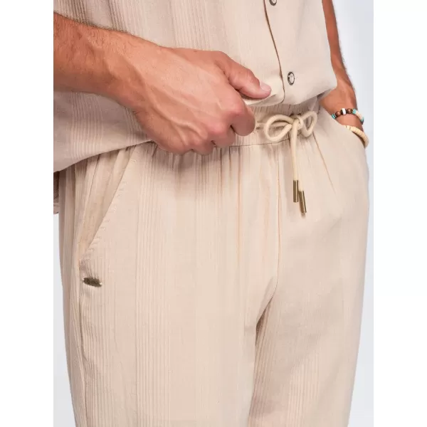  Pantaloni pentru bărbați OMBRE OM-PACP-0312 DE CULOAREA CAFELEI 