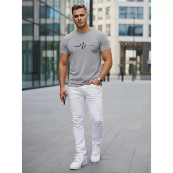  Tricou pentru bărbați DSTREET NX5098R-SL GRI DESCHIS 