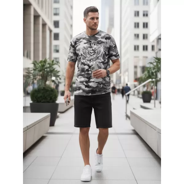  Tricou pentru bărbați DSTREET NX2004R-SL-M GRI DESCHIS 