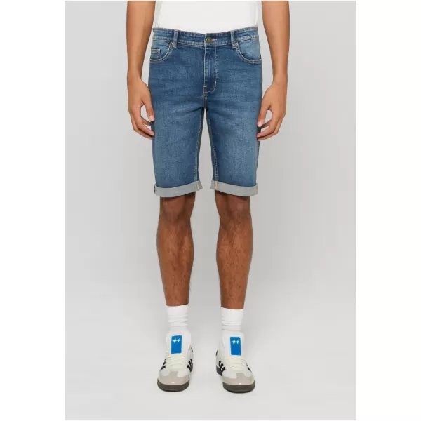  Pantaloni scurți pentru bărbați URBAN CLASSICS TB8457 ALBASTRU MEDIU PROFUND SPĂLAT 