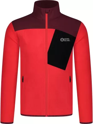 Hanorac ușor pentru bărbați din fleece NORDBLANC CRACKLE NBSFM8373 ROŞU