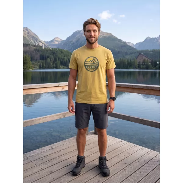  Tricou pentru bărbați ALPINE PRO TERMES 4 VARIANTA DE PC DE SUD MOSS 