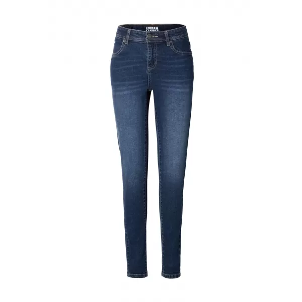  Pantaloni de dama URBAN CLASSICS TB8370 ALBASTRU ÎNCHIS SPĂLAT 