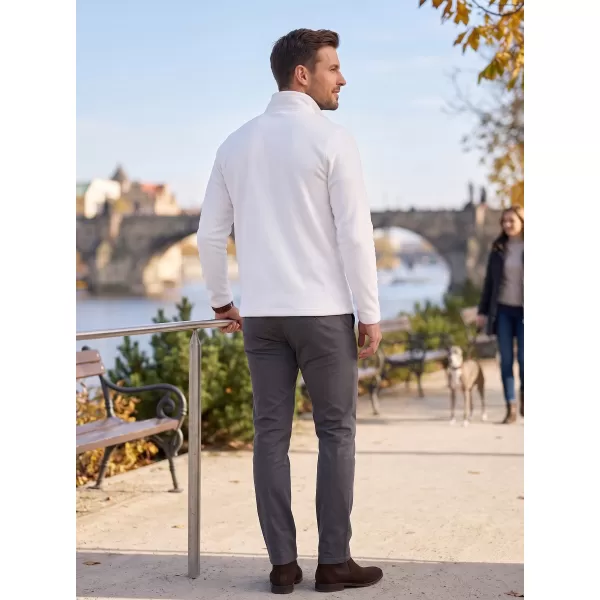  Hanorac pentru bărbați din fleece ALTISPORT ALM002852 ALB 