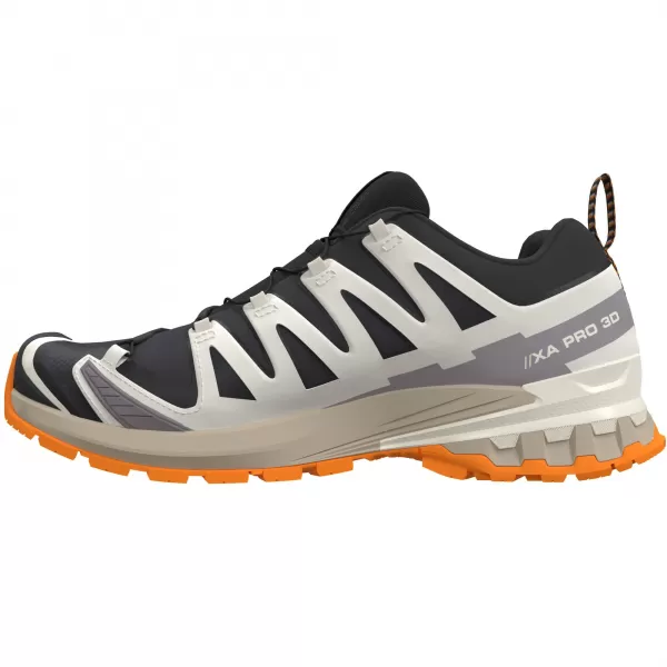  Pantofi pentru bărbați SALOMON XA PRO 3D V9 GORE-TEX L47881900 GHEAȚĂ NEAGRĂ/VANILIE/TURMERIC 