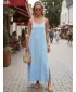 Rochie DSTREET EY2665 ALBASTRU DESCHIS