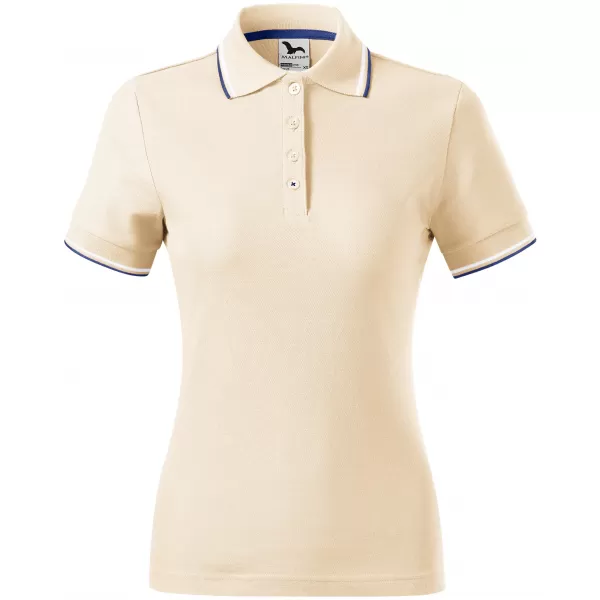  Tricou de damă cu guler MALFINI FOCUS 233 MIGDALE 